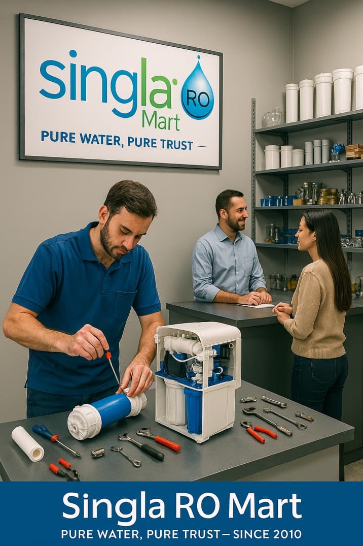 Technician Repairing water purifier
